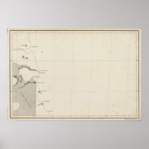 Poster Carte de la République du Chili 13