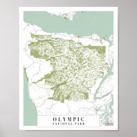 Carte de la rue Retro du parc national olympique