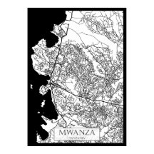 Carte de la ville de Mwanza Tanzanie
