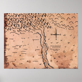 Poster Carte de l'affiche Acktar