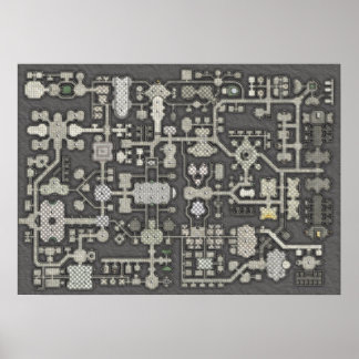 Poster Carte de l'affiche Dungeon