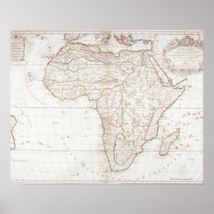 Poster Carte de l'Afrique 2