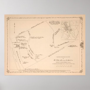 Poster Carte de l'ancienne propriété familiale de George 