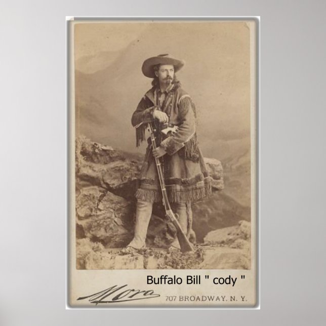 Poster carte de l'armoire cody de wild buffalo bill photo (Devant)
