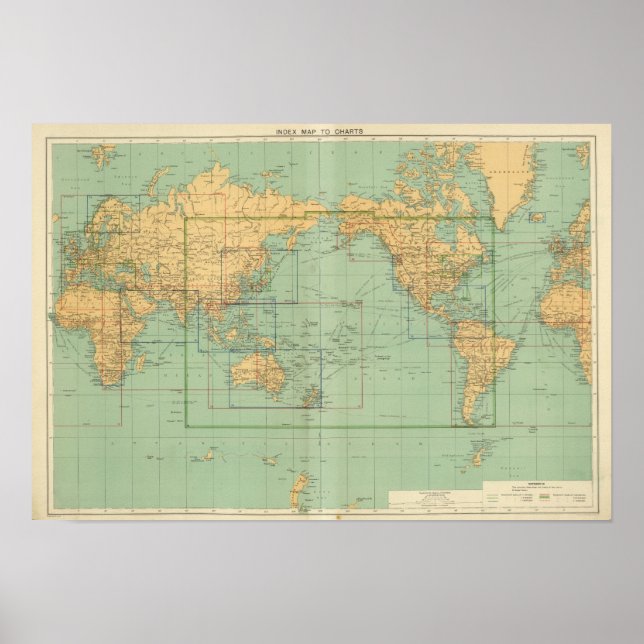 Poster Carte de l'index Nouvel atlas marin mercantile (Devant)