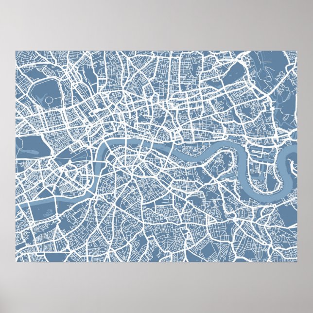 Poster Carte de Londres (Devant)