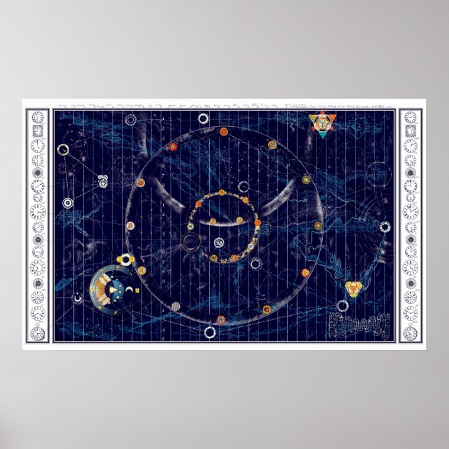 Poster Carte de l'univers (Devant)