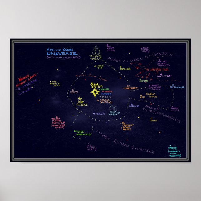 Poster Carte de l'univers d'Alibi Jones (Devant)
