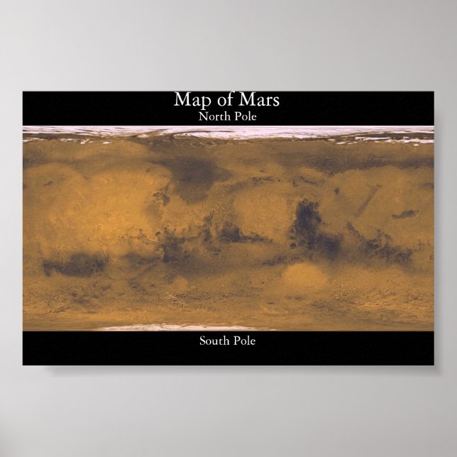 Poster Carte de Mars (Devant)