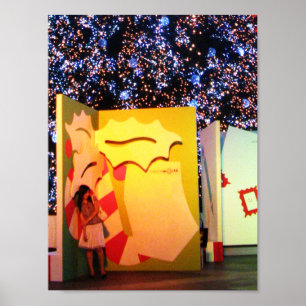 Poster Carte de Noël géante en Bangkok, Thaïlande