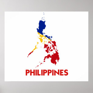 POSTER CARTE DE PHILIPPINES