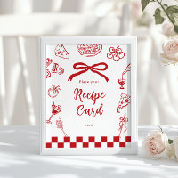Carte de recette de lieu italien thème Thats Amore