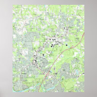 Carte de Roswell Georgia (1992)
