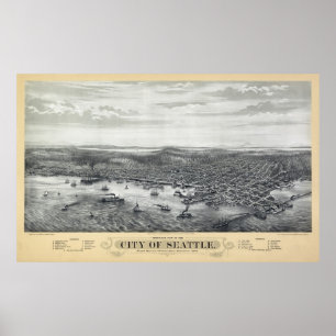 POSTER CARTE DE SIÈGE 1878