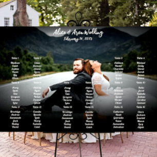 Poster Carte de siège Mariage photo