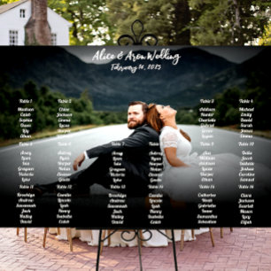 Poster Carte de siège Mariage photo