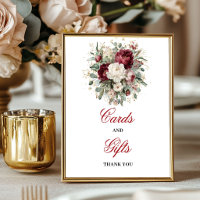 Carte de Table Moderne Rose Bourgogne pour Cadeaux