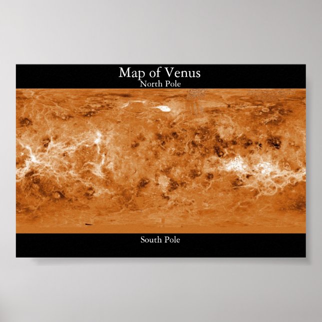 Poster Carte de Vénus (Devant)