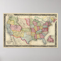 Carte Des États-Unis, Et Territoires