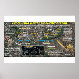 Poster Carte des étoiles du Vatican