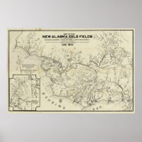 Carte Des Nouveaux Champs Gold De L'Alaska