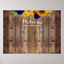 Carte des sièges Mariages des Roses de tournesol e