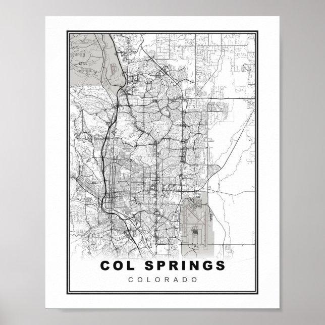 Poster Carte des sources du Colorado (Devant)