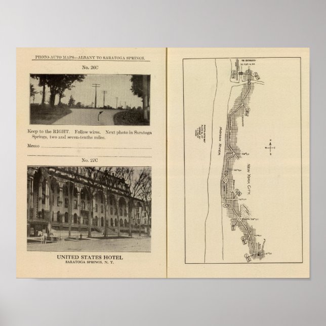 Poster Carte d'index New York City (Devant)