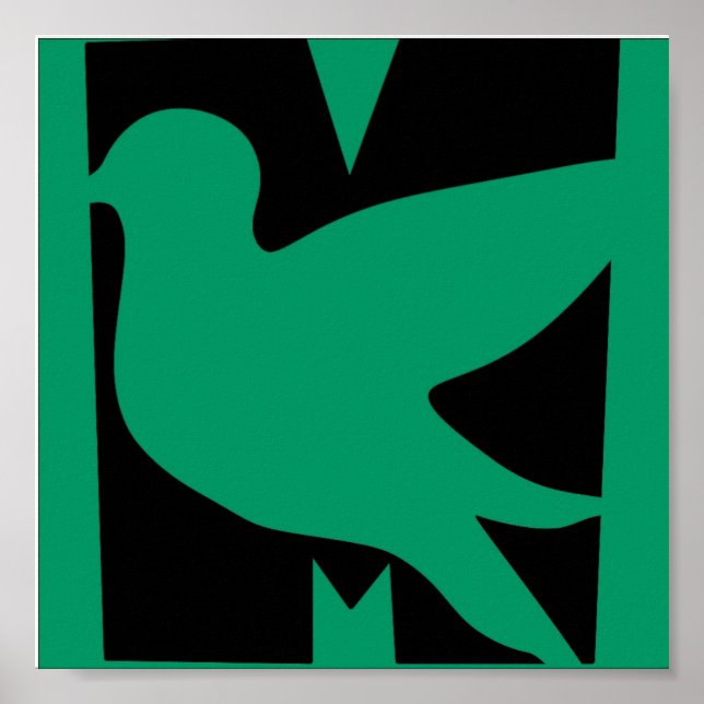 Poster Carte d'interface verte (Devant)