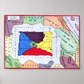 Poster Carte D'Oz