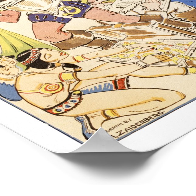 Poster Carte du centre de Manhattan de 1789 à 1939 (Coin)