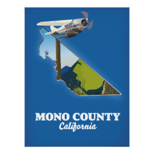 Poster Carte du comté de Mono