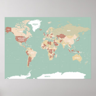 Poster Carte du monde !