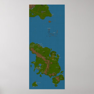 Poster Carte du monde