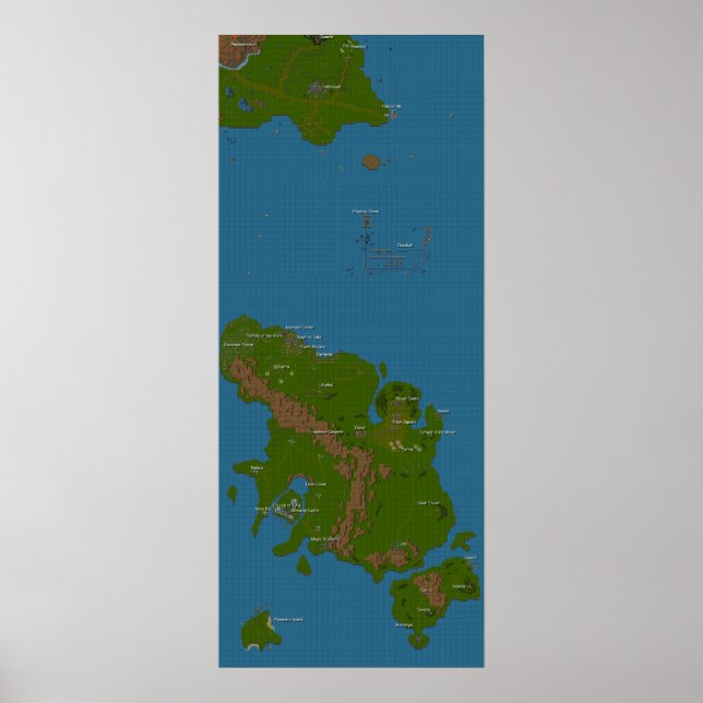 Poster Carte du monde (Devant)