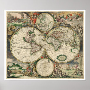 Poster Carte du monde