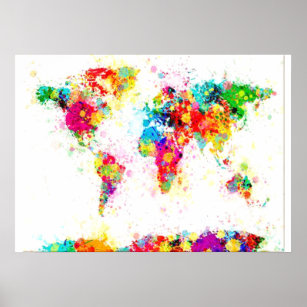Poster Carte du monde