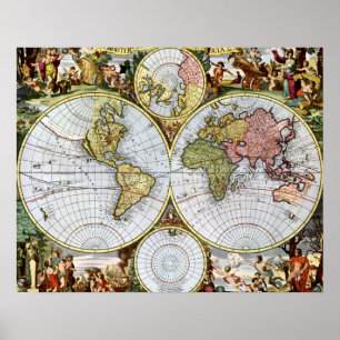 Poster Carte du monde