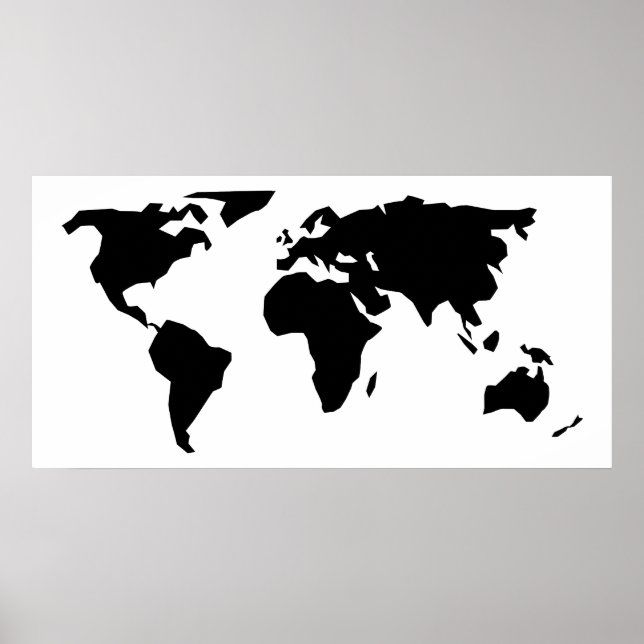 Poster Carte du monde (Devant)