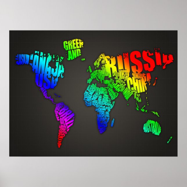 Poster Carte du monde (Devant)