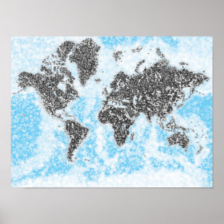 Poster Carte du monde