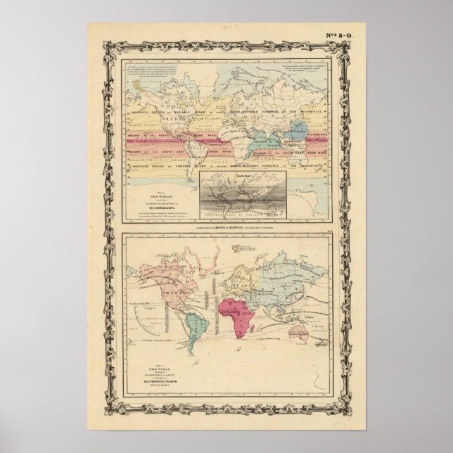Poster Carte du Monde 2 (Devant)
