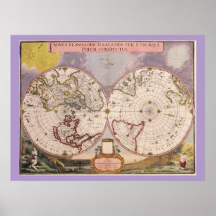 Poster Carte du monde antique