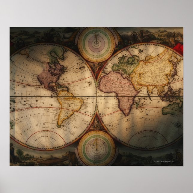 Poster Carte du monde antique 2 (Devant)