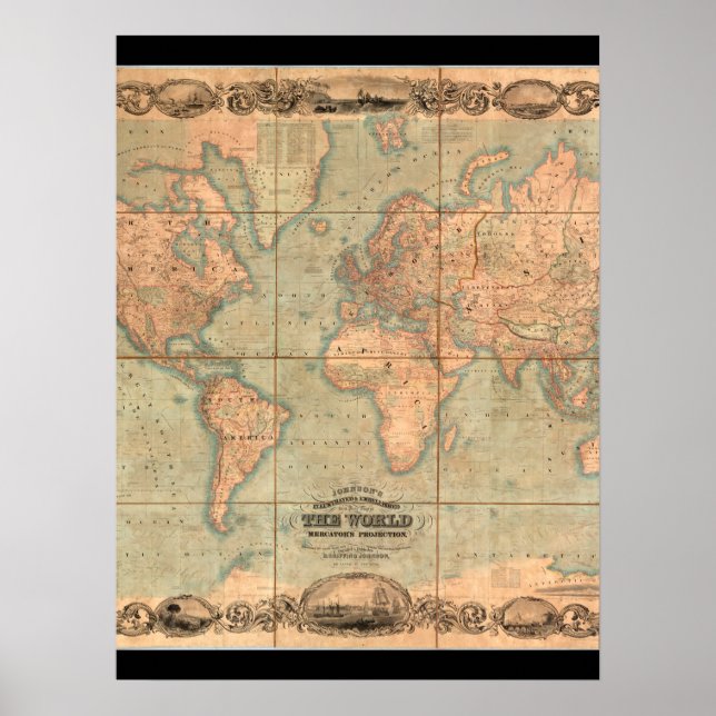 Poster Carte du monde antique 4 (Devant)