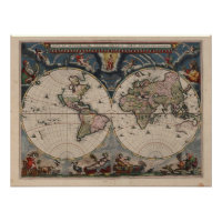 Carte du monde antique : Art de la cartographie hi
