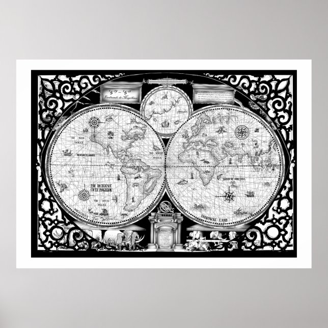 Poster carte du monde antique n°2, tony fernandes (Devant)