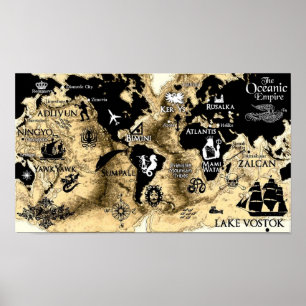 Poster Carte du monde de la Série du souffle sacré