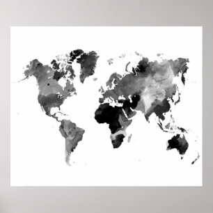 Poster Carte du monde Design 42