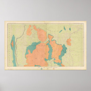 Poster Carte du plateau d'Uinkaret